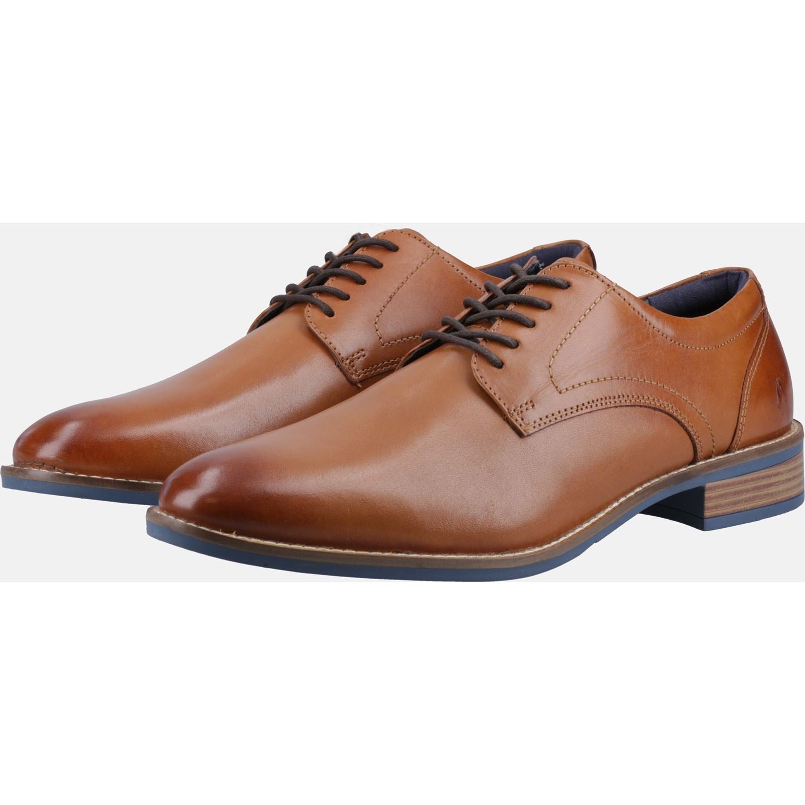 Hush Puppies Damien Lace Up Chaussures À Lacets En Cuir Pour Homme Couleur Fauve
