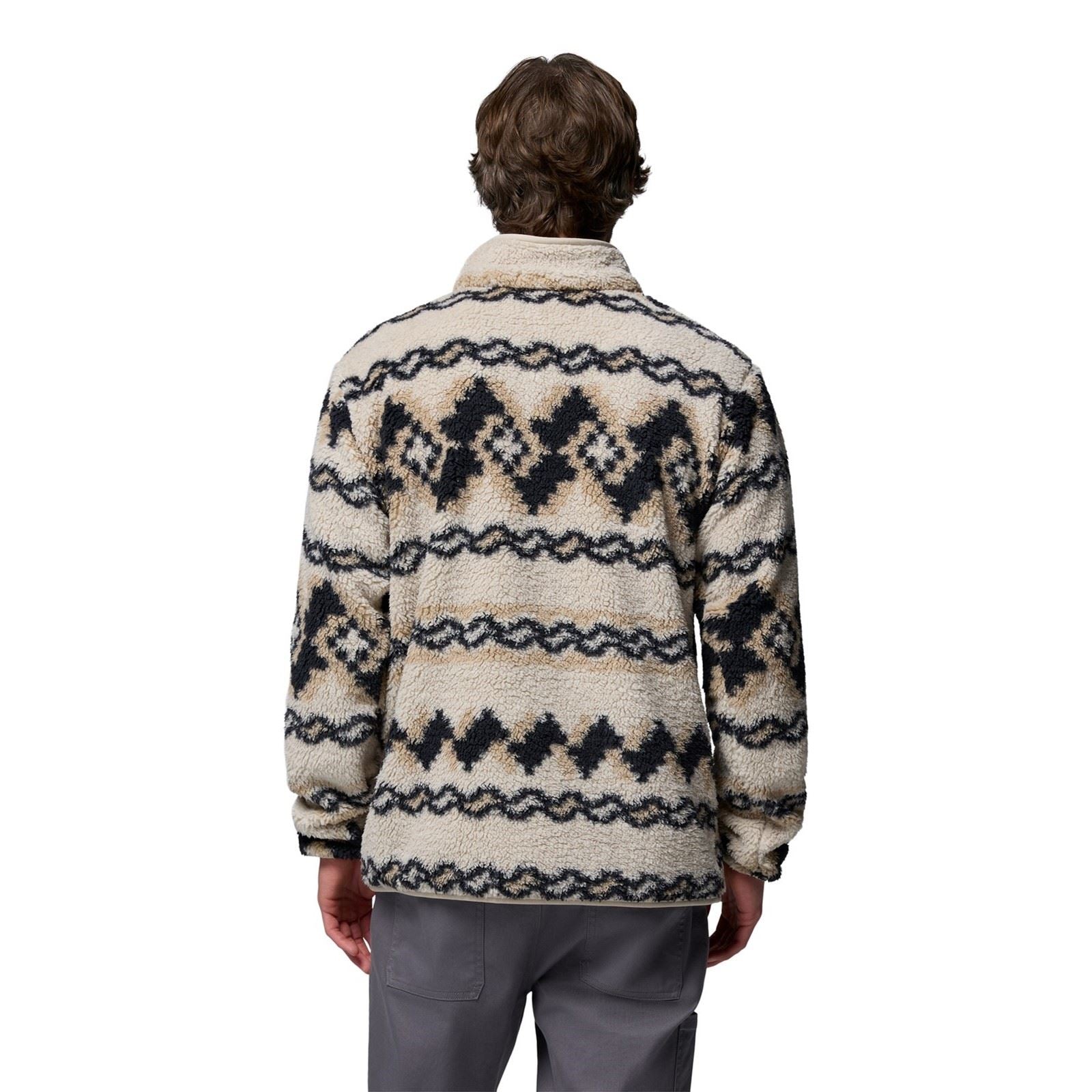 Columbia Rugged Ridge High Pile Half Zip Pull En Polaire Marron Pour Homme