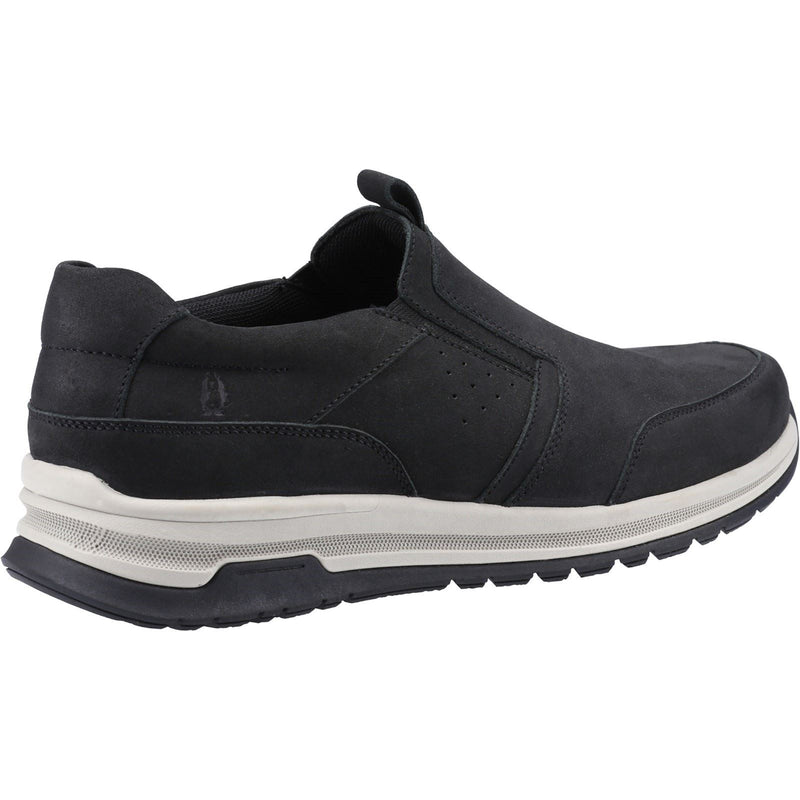 Hush Puppies Cole Mocassins En Nubuck Noir Pour Hommes