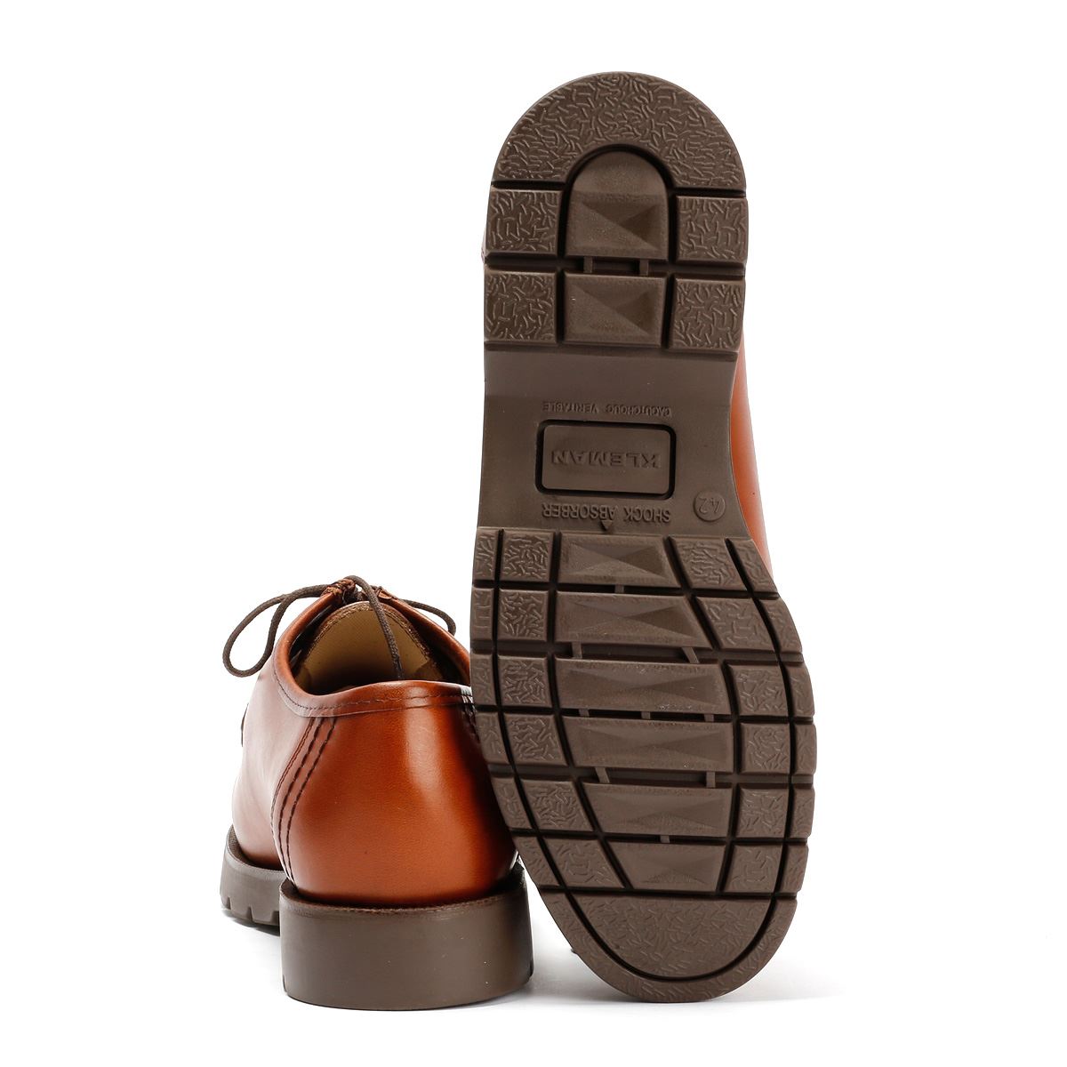 Kleman Padror TH Chaussures en cuir pour hommes couleur cognac