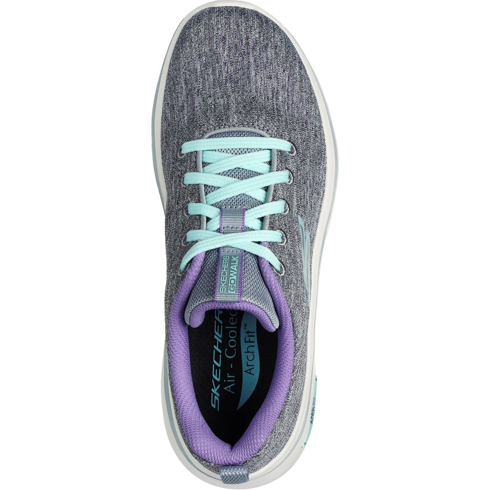 Skechers GO WALK Arch Fit 2.0 Vivid Sunset Baskets Pour Femmes En Textile Gris/Lavande