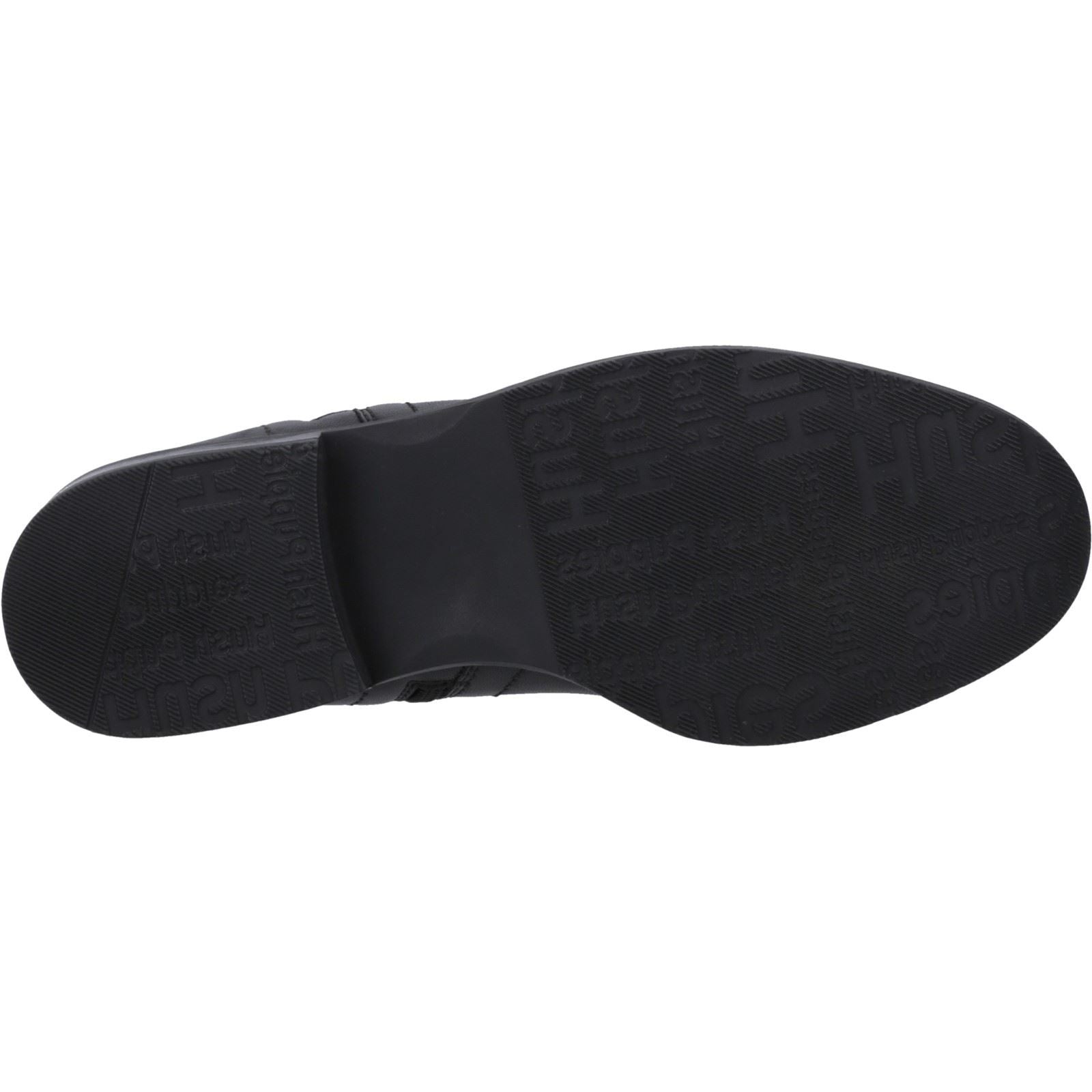 Hush Puppies Valerie Bottes En Cuir Noires Pour Femmes