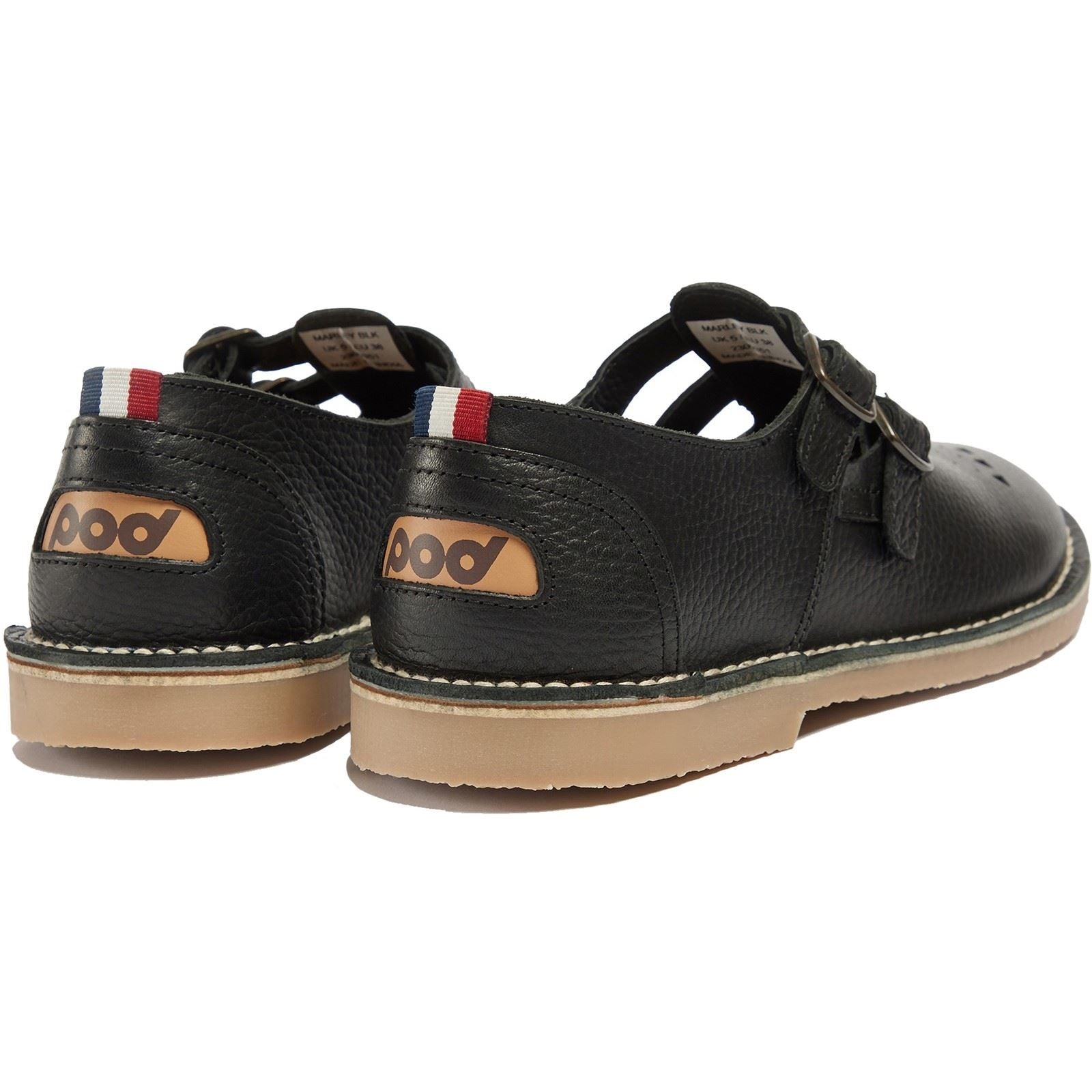 Pod Marley Chaussures Noires En Cuir Pour Femmes