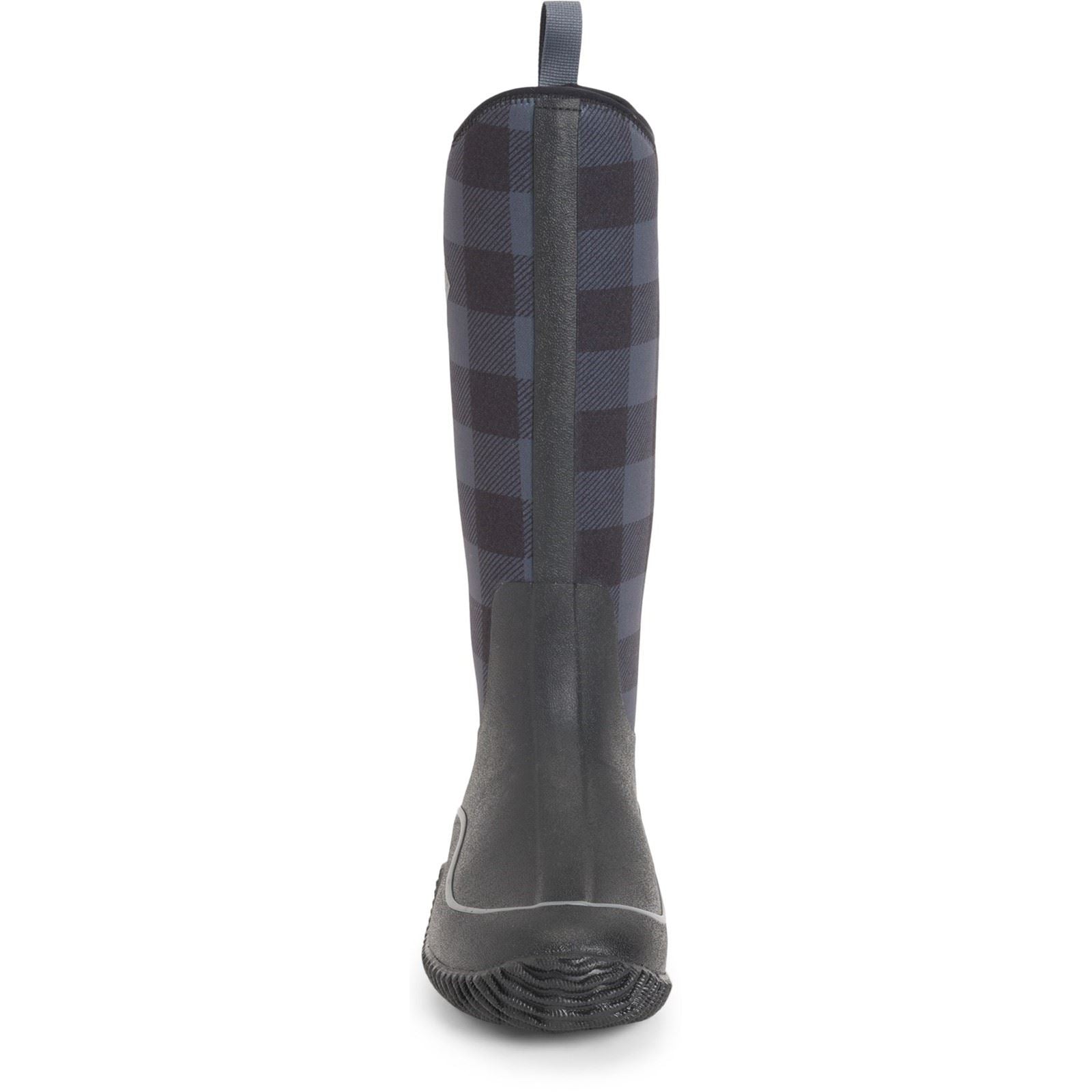 Muck Boots Hale Bottes En Caoutchouc À Carreaux Noir/Gris