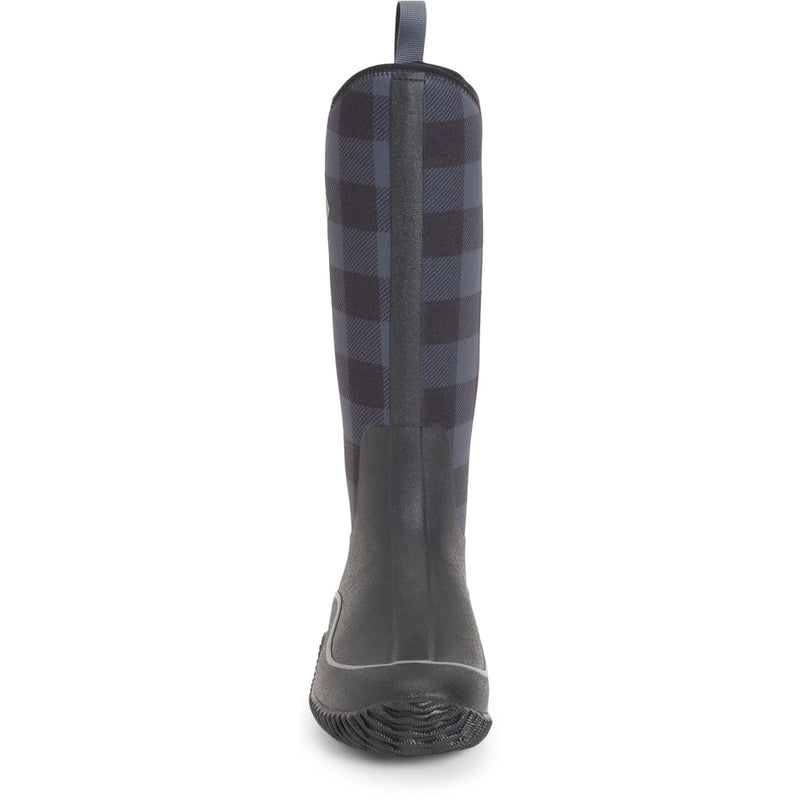 Muck Boots Hale Bottes En Caoutchouc À Carreaux Noir/Gris