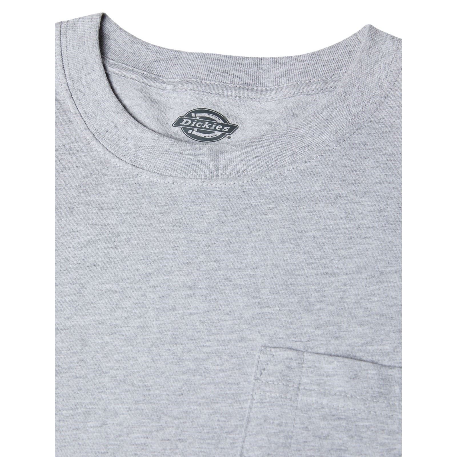 Dickies Pocket Tee Long Sleeve T-Shirt Gris En Coton Pour Homme