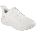 Skechers BOBS Sport Squad Waves Just Wading Baskets Blanches Pour Femmes En Matière Synthétique