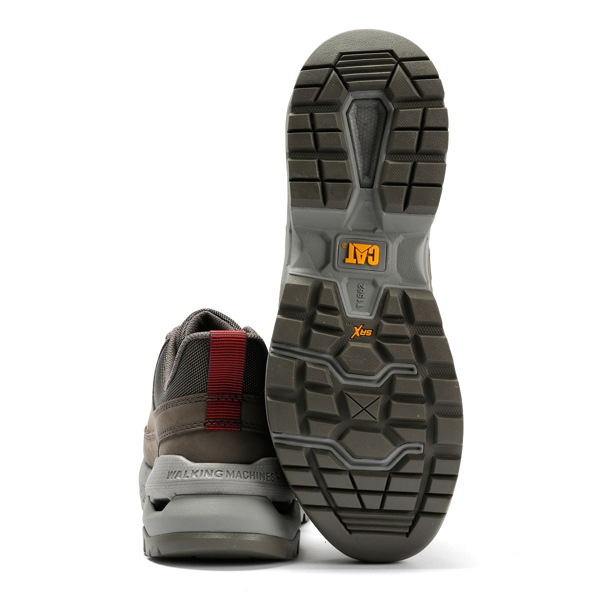 Caterpillar Surge Hiker Lo Waxy Chaussures À Lacets Grises En Nubuck Pour Homme