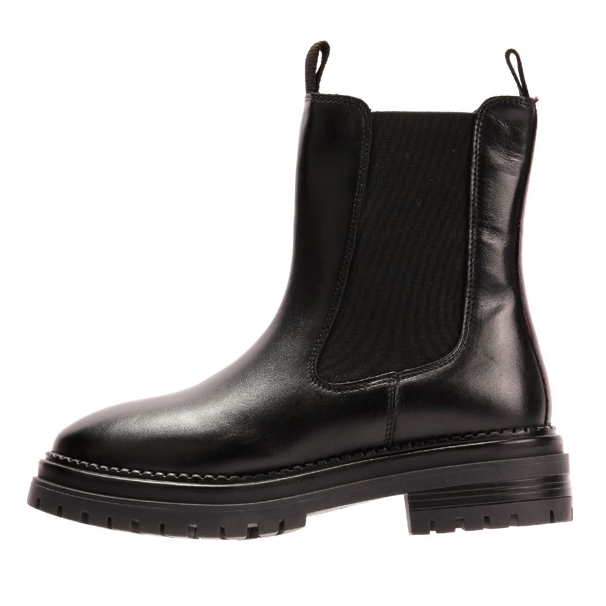 Osprey London The Hampton Chelsea Bottes Noires En Cuir Pour Femmes