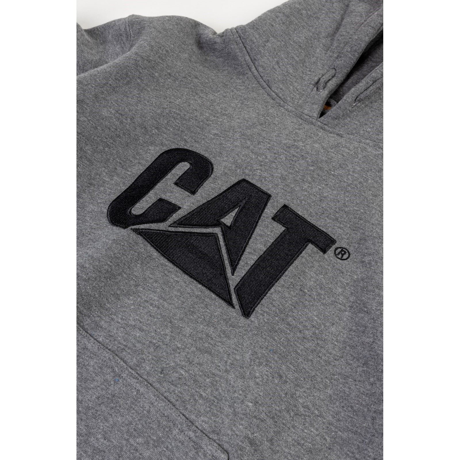 Caterpillar Trademark Sweat À Capuche Gris En Coton Pour Homme
