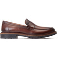 Base London Ivey Chaussures Loafers Marron Brûlé Pour Hommes En Cuir