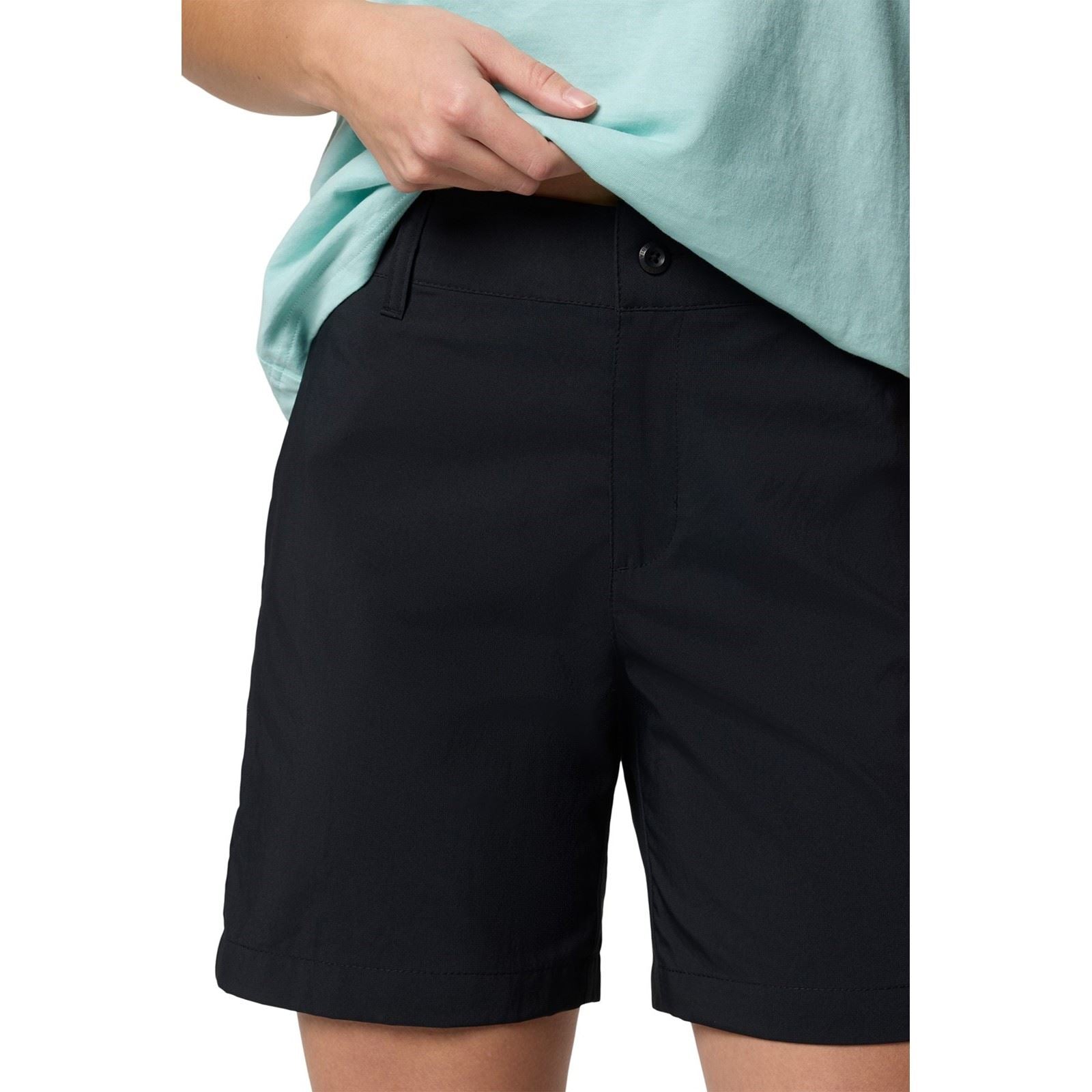 Columbia Silver Ridge Utility Shorts De Randonnée Noirs En Polyester Pour Femmes