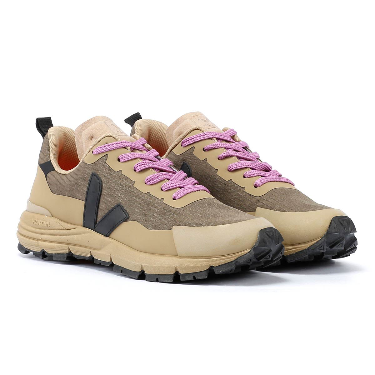 Veja Dekkan Ripstop Baskets Pour Femmes En Synthétique Kaki/Noir