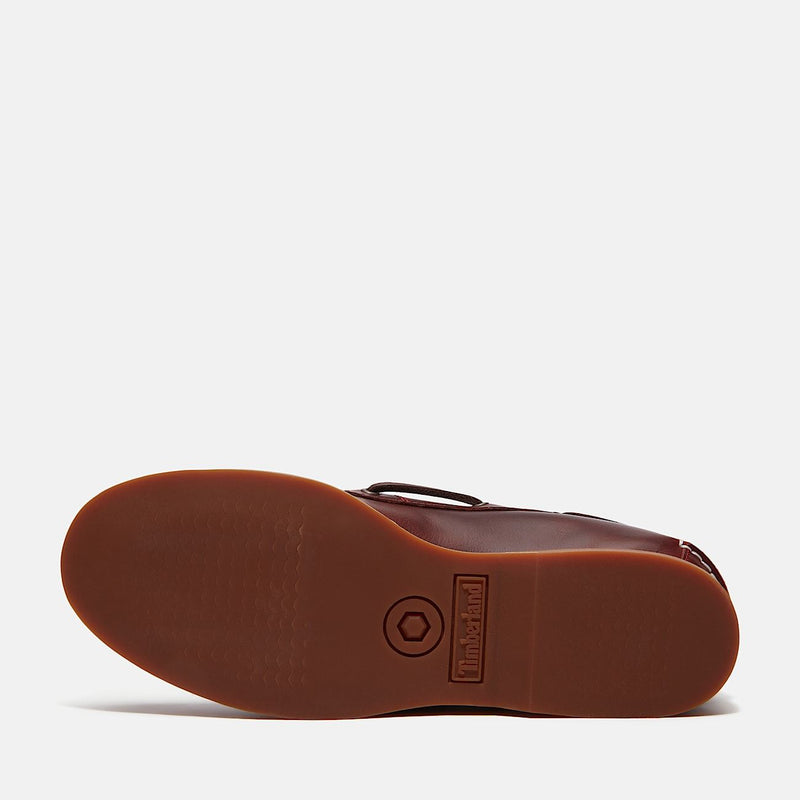 Timberland Classic 2 Eye Chaussures Rouges En Cuir Pour Femmes