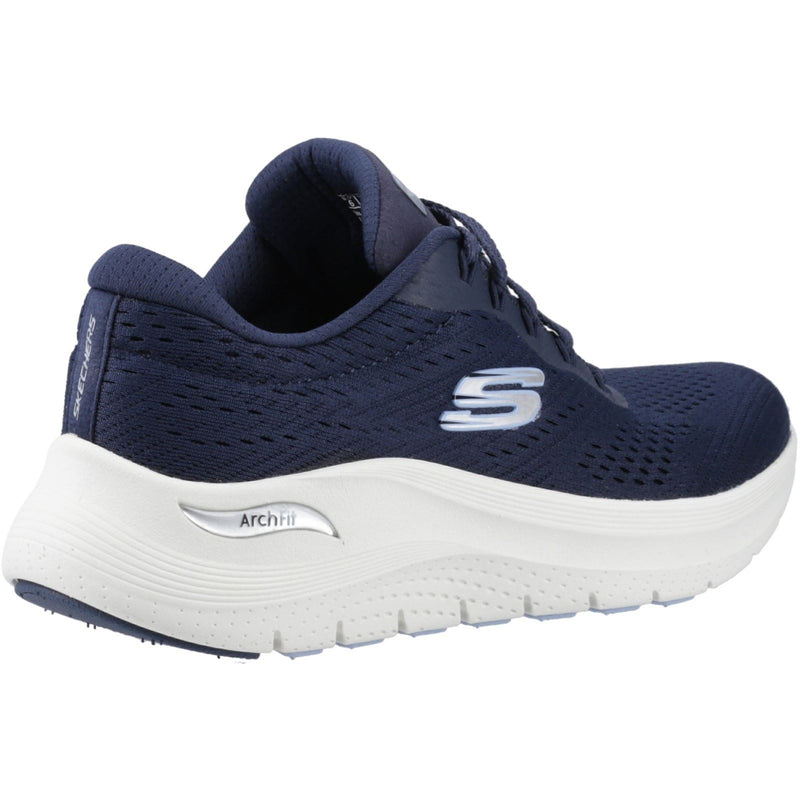 Skechers Arch Fit 2.0 Big League Sneakers En Toile Pour Femmes De Couleur Marine