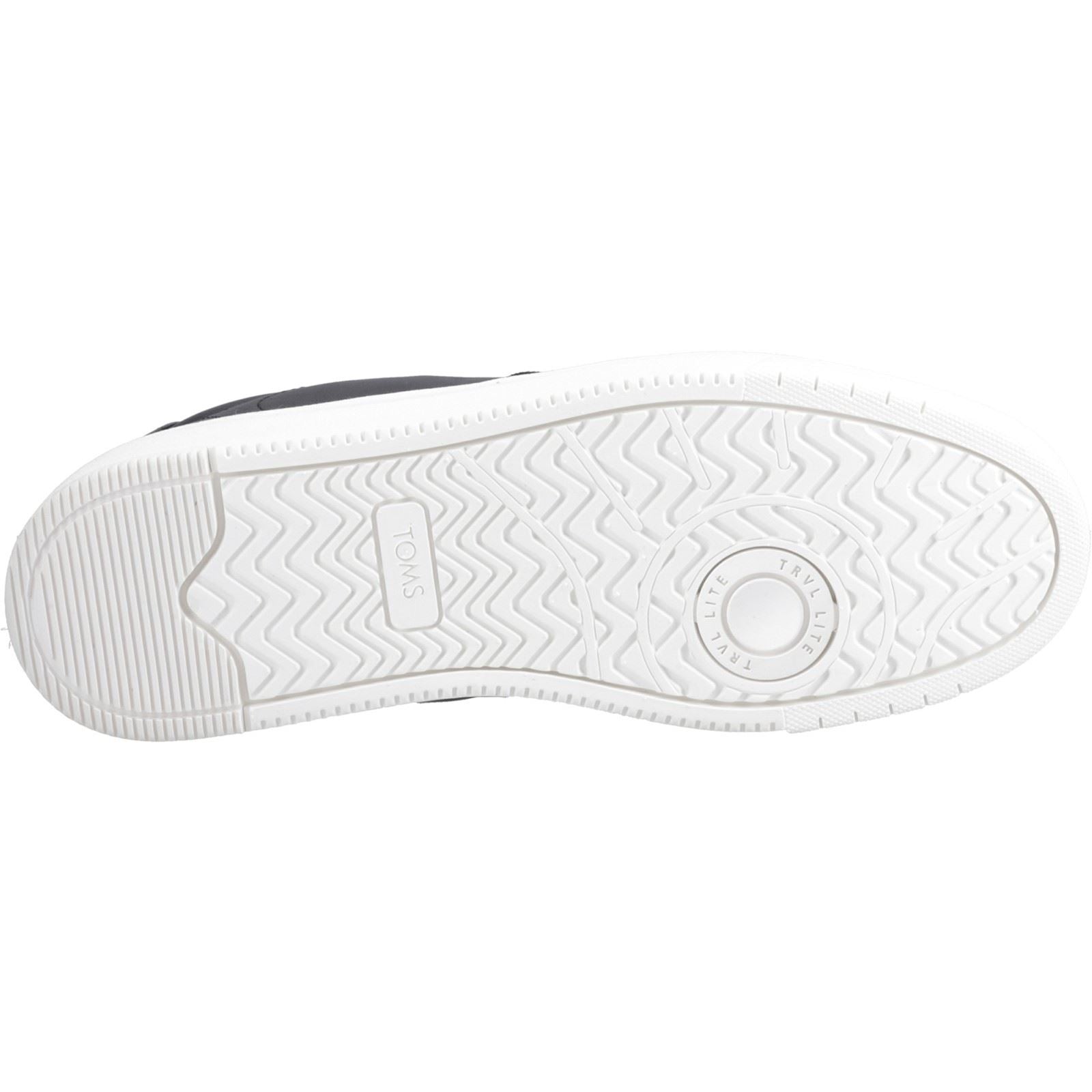 TOMS TRVL Lite Court Baskets Noires En Cuir Pour Hommes