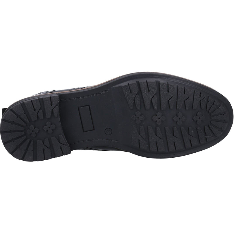 Hush Puppies Justin Chelsea Bottes Noires En Cuir Pour Hommes