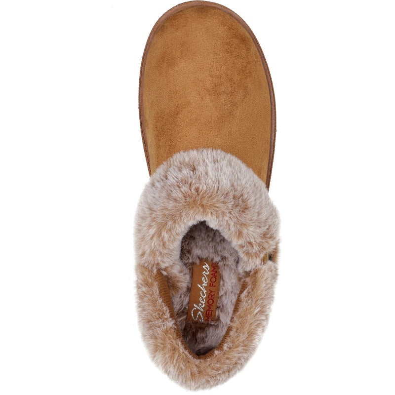 Skechers Cozy Campfire Fresh Toast Chaussons Pour Femmes En Textile Couleur Châtaigne