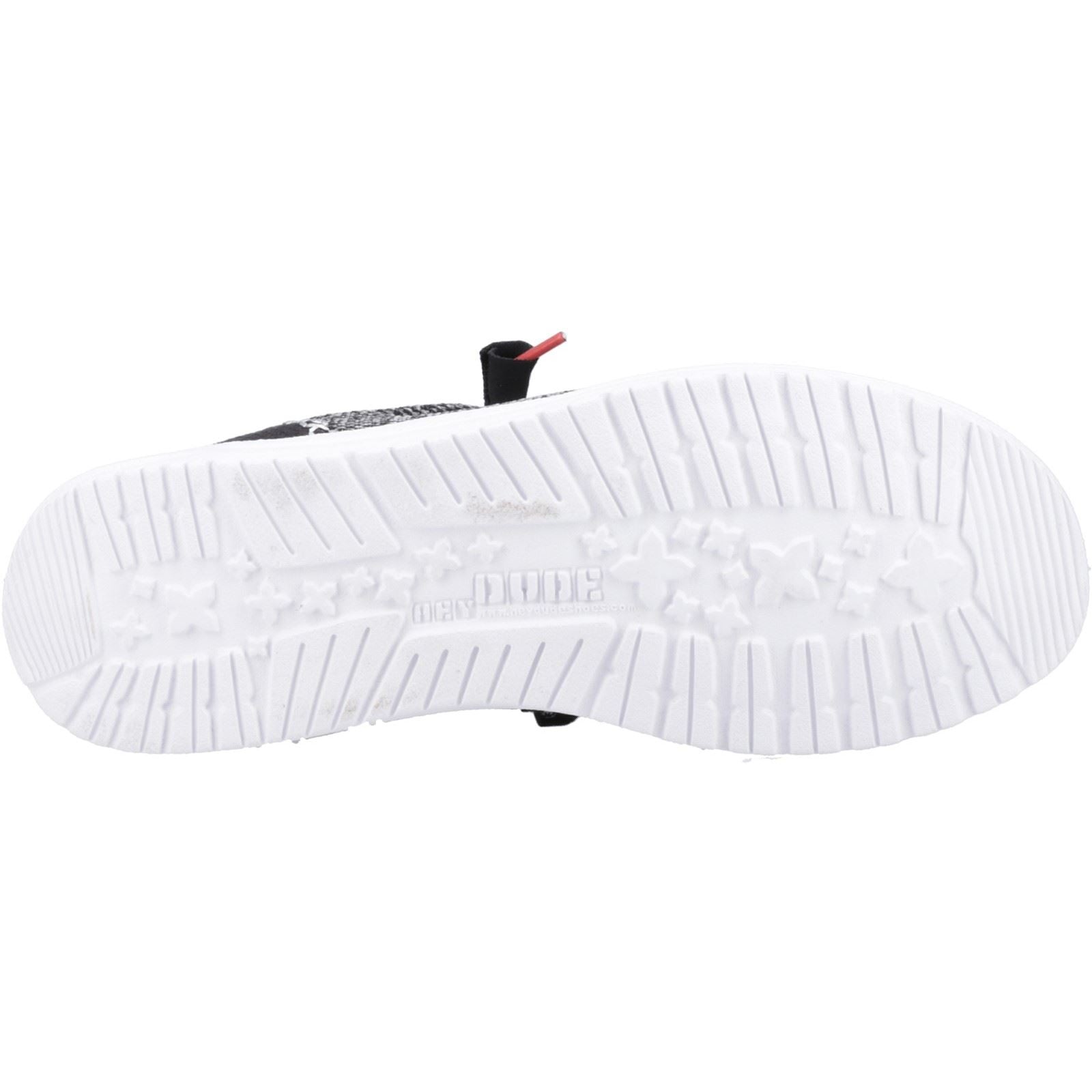 HEYDUDE Wally Funk Open Mesh Chaussures Bateau Hommes Noires/Blanches
