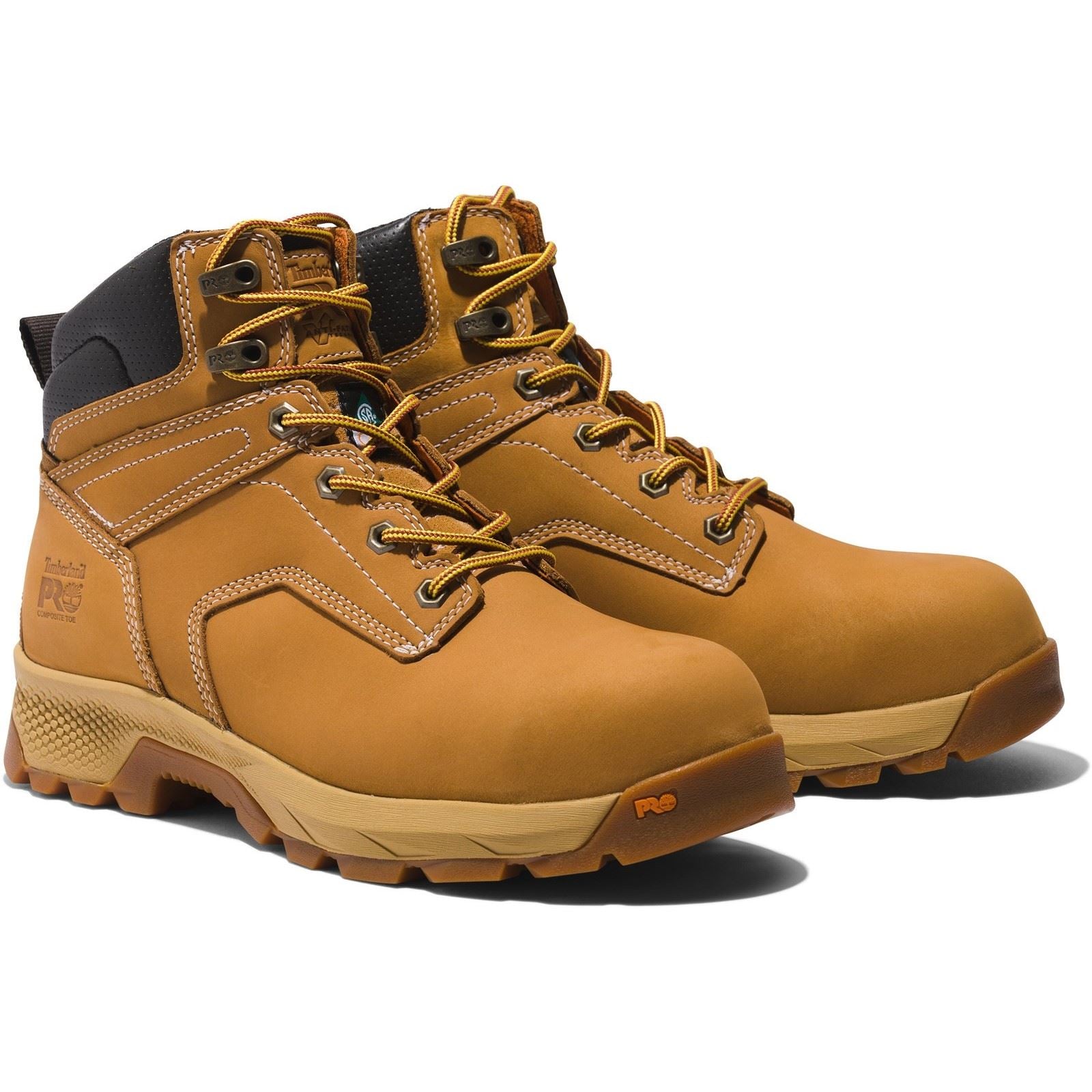 Timberland Pro Bottes De Sécurité Titan En Cuir Pour Femmes, 6" En Blé