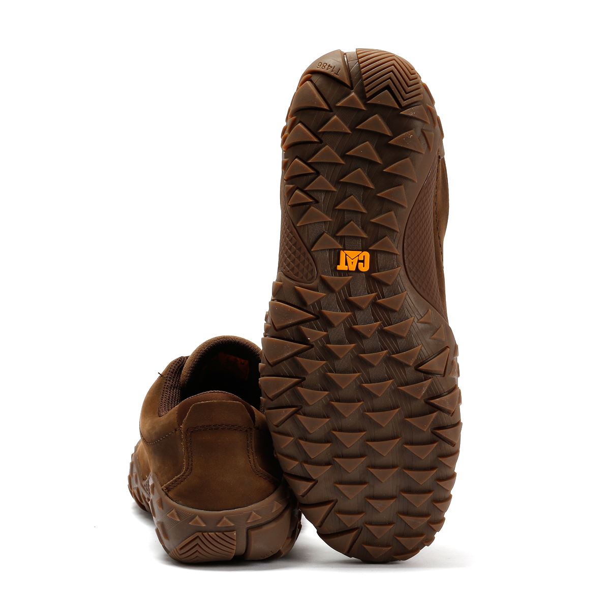 Caterpillar Gridlock Lo Tumbled Chaussures À Lacets En Nubuck Pour Hommes Marron