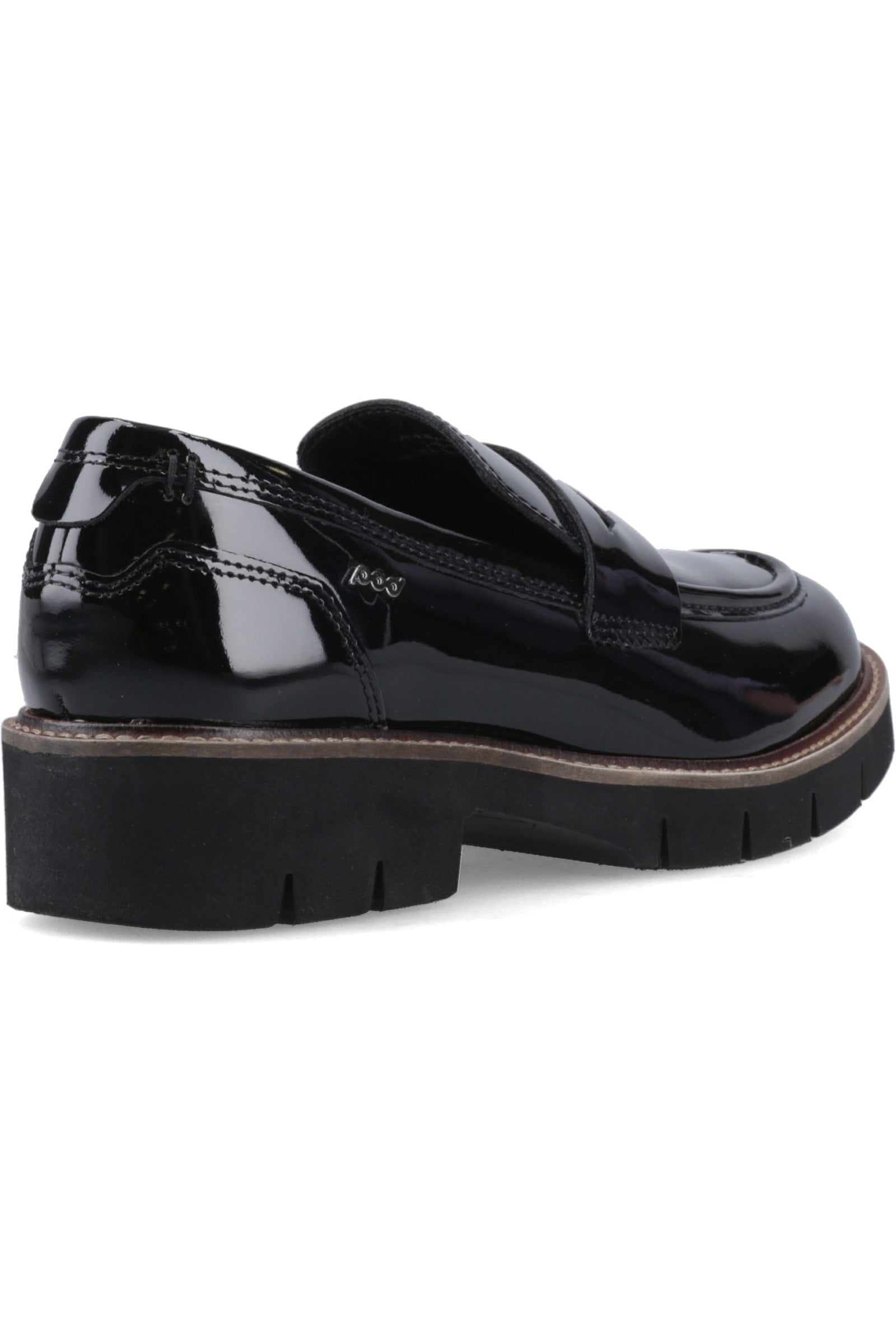 Pod Kaltin Mocassins Noirs Pour Femmes En Cuir Verni