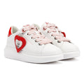 Karl Lagerfeld Kapri Valentine Pendant Baskets Blanches En Cuir Pour Femmes