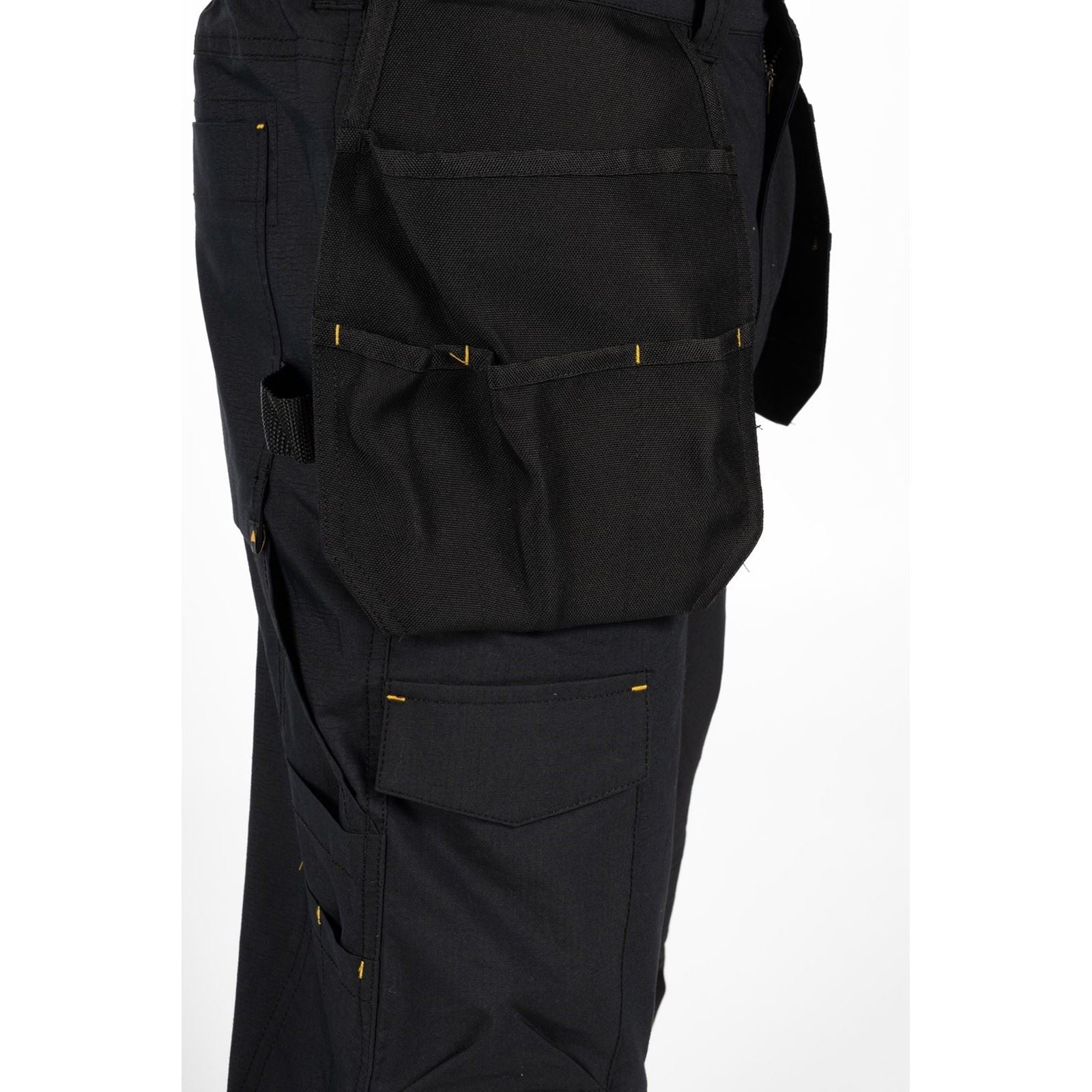 Caterpillar Nexus Holster Stretch Pocket Pantalons Noirs En Coton Pour Hommes - Extérieur