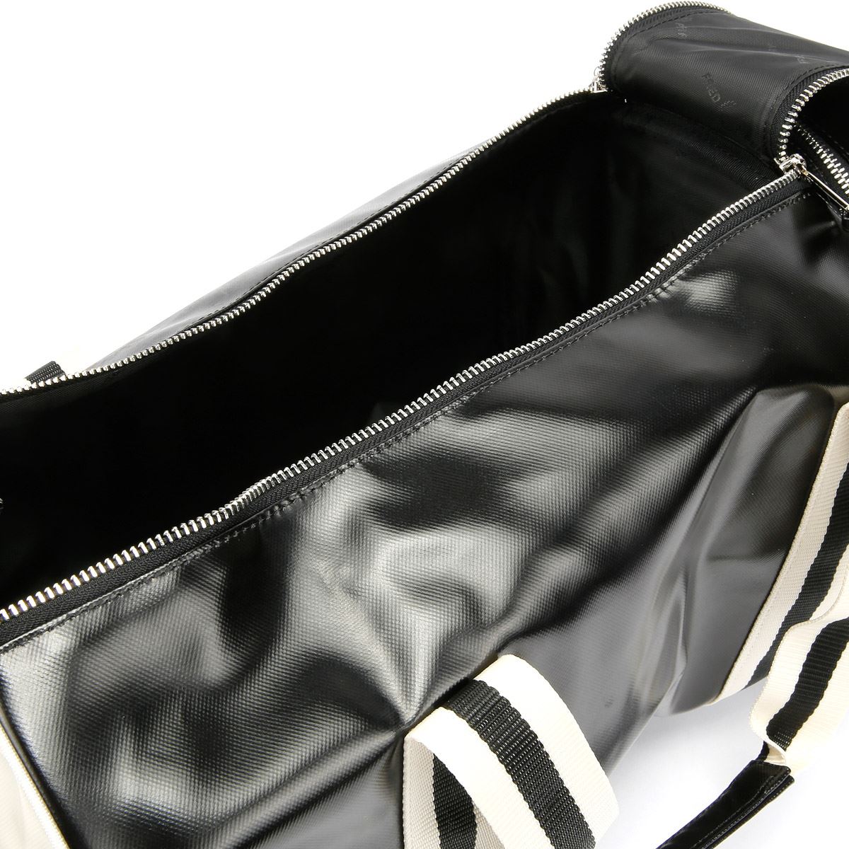 Fred Perry Classic Barrel Sac Croisé En Synthétique Noir/Écru