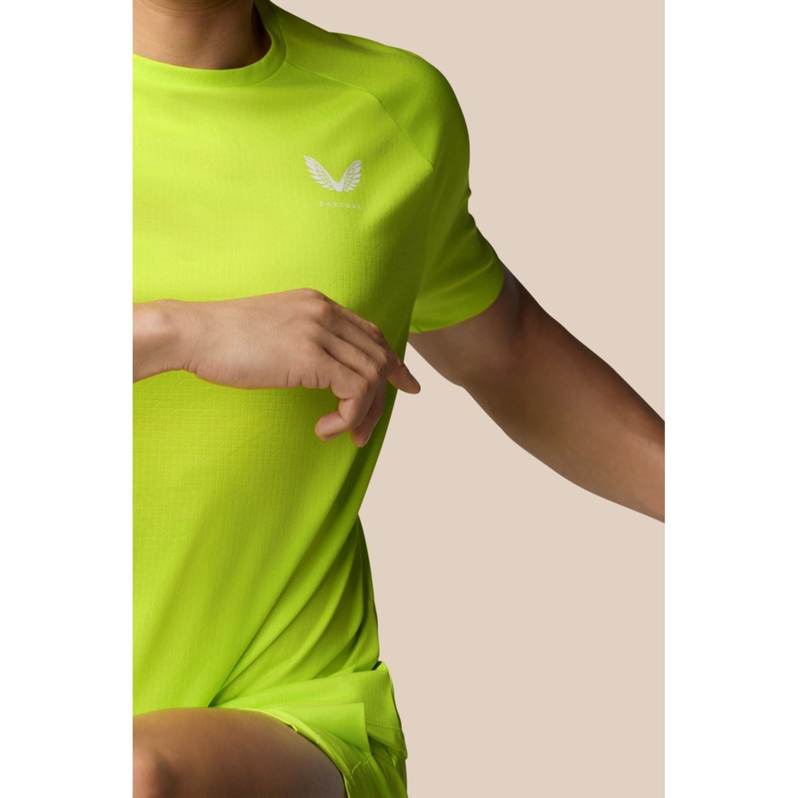 Castore Adapt T-Shirt De Sport Actifs Pour Hommes En Polyester Vert