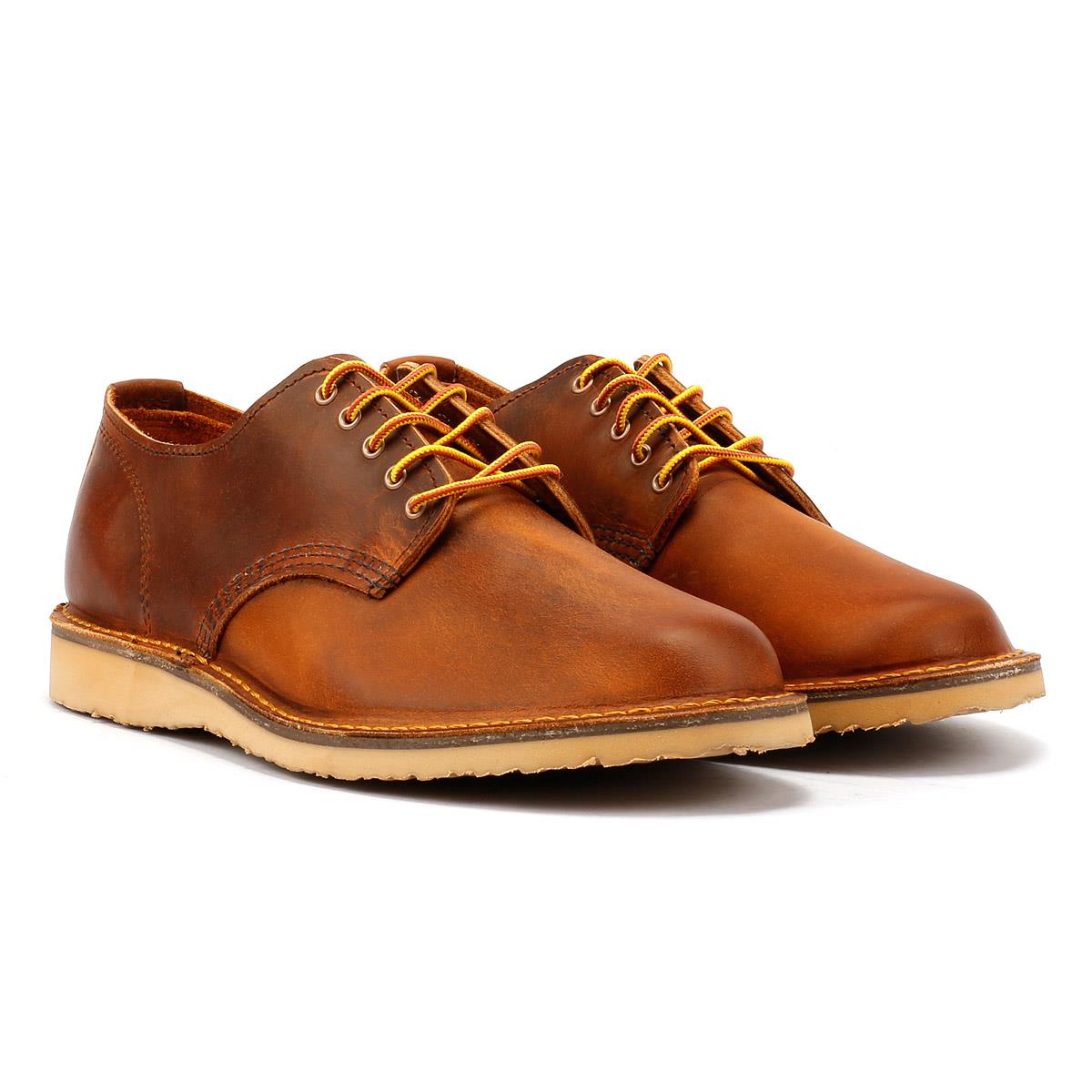 Red Wing Shoes Weekender Oxford Rough & Tough Chaussures En Cuir Marron À Lacets Pour Homme