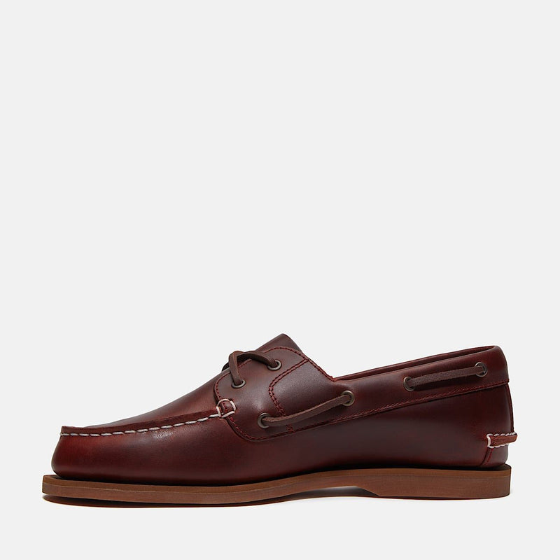 Timberland Classic 2 Eye Chaussures Rouges En Cuir Pour Femmes