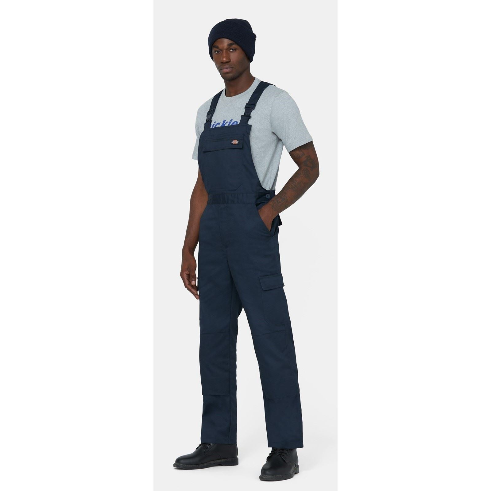 Dickies Everyday Bib and Brace Salopette De Travail Bleue En Polyester Pour Hommes