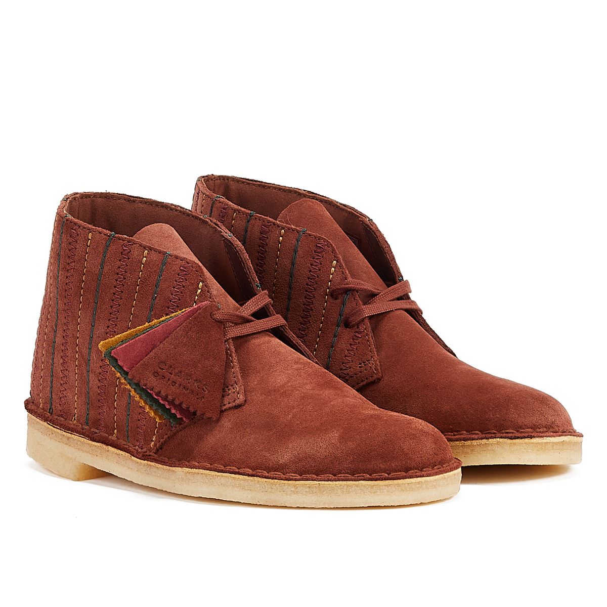 Clarks Originals Bottes Marron En Daim Desert Boot Originals Pour Hommes
