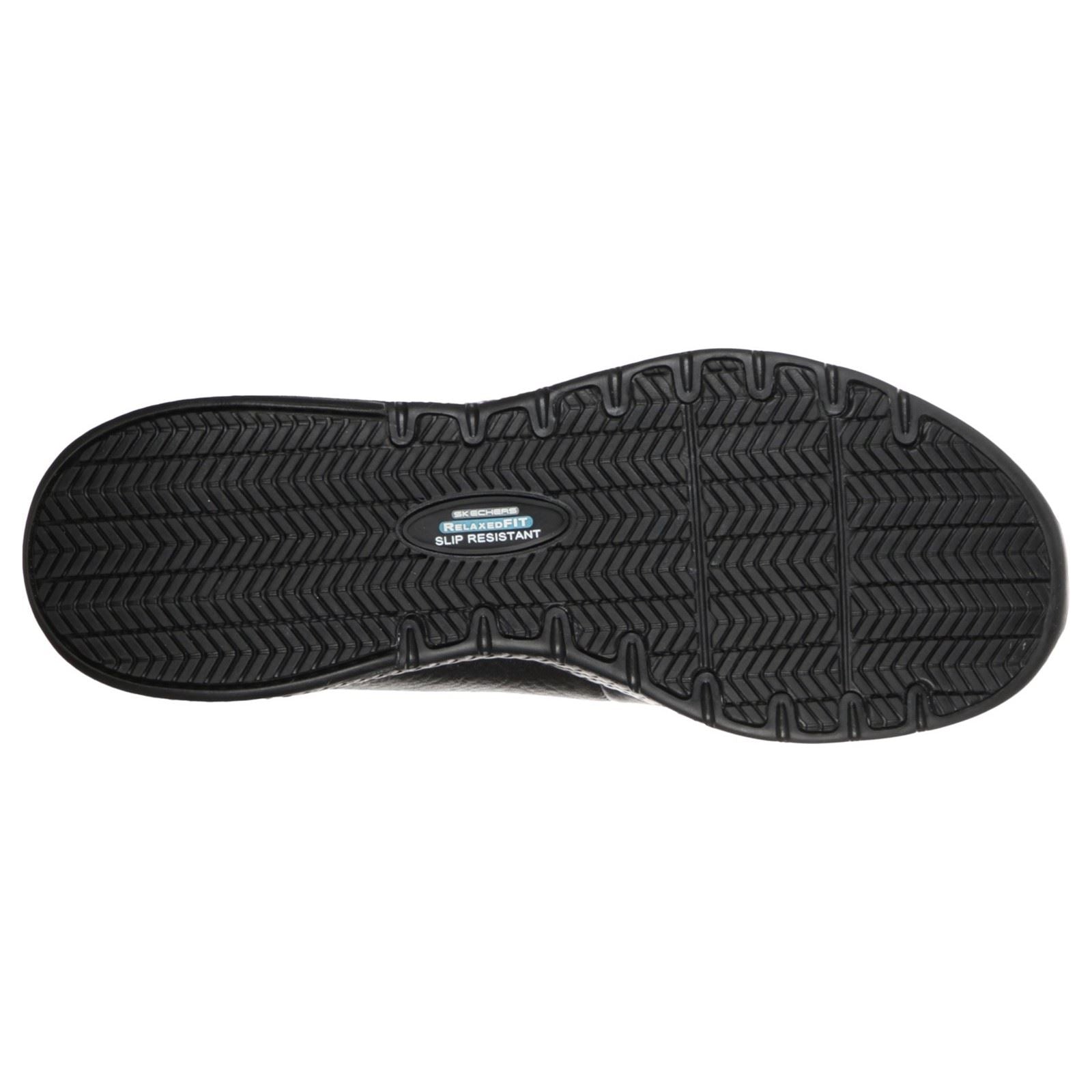 Skechers Workwear Marsing Gmina Baskets De Sécurité Noires En Cuir Pour Femmes