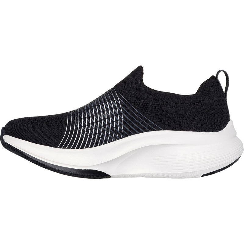 Skechers GO WALK Max Walker Sally Sneakers Noires/Blanches Pour Femmes En Textile