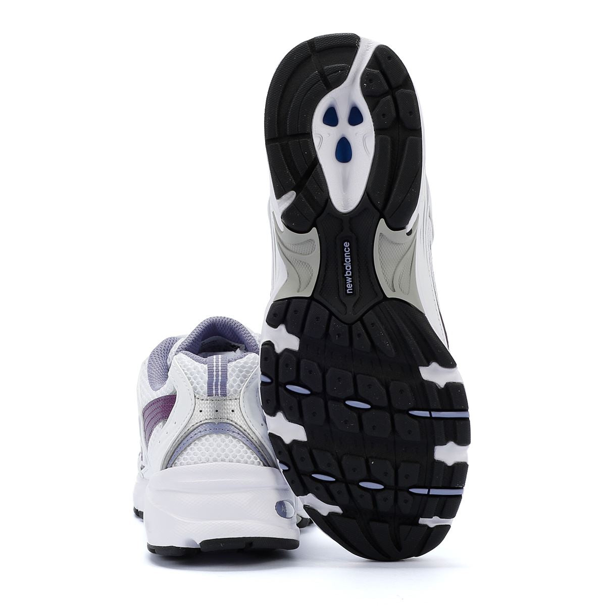 New Balance 530 Baskets Blanches/Violet Astral