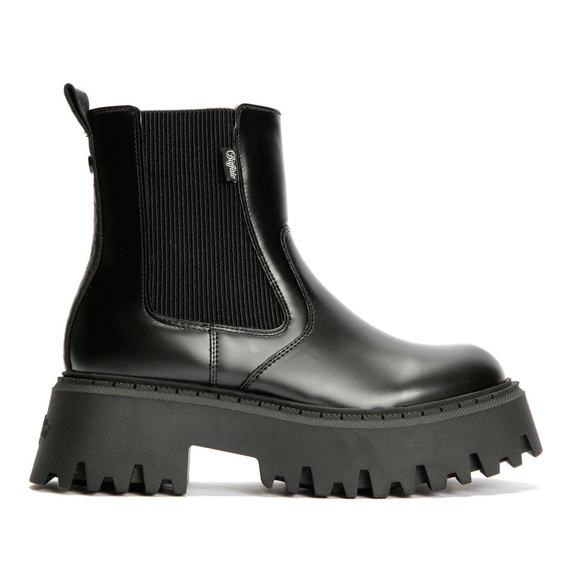 Buffalo Aspen Chelsea Bottes Noires Pour Femmes
