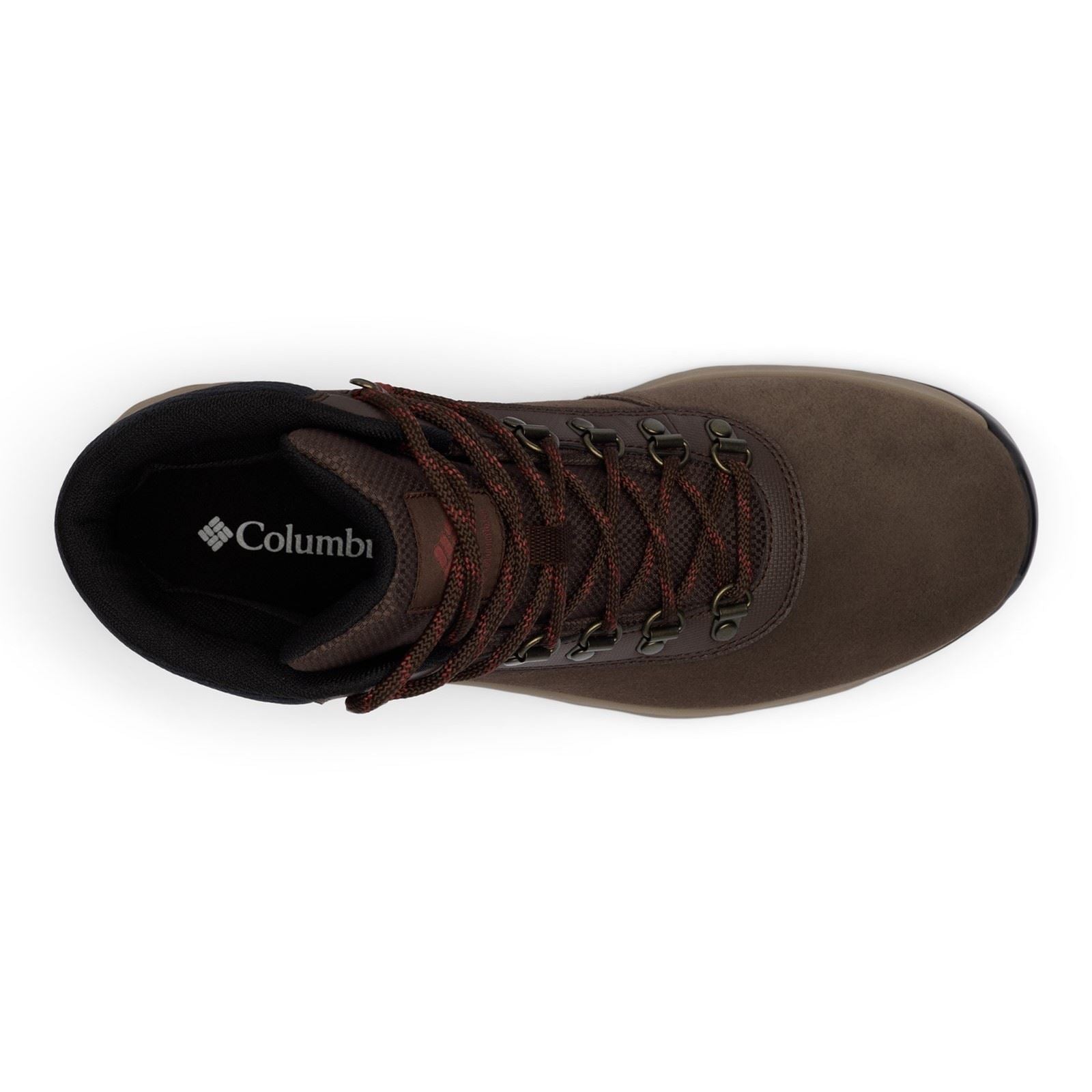 Columbia Newton Wander Bottes De Randonnée Suède En Cordovan/Épice Pour Homme