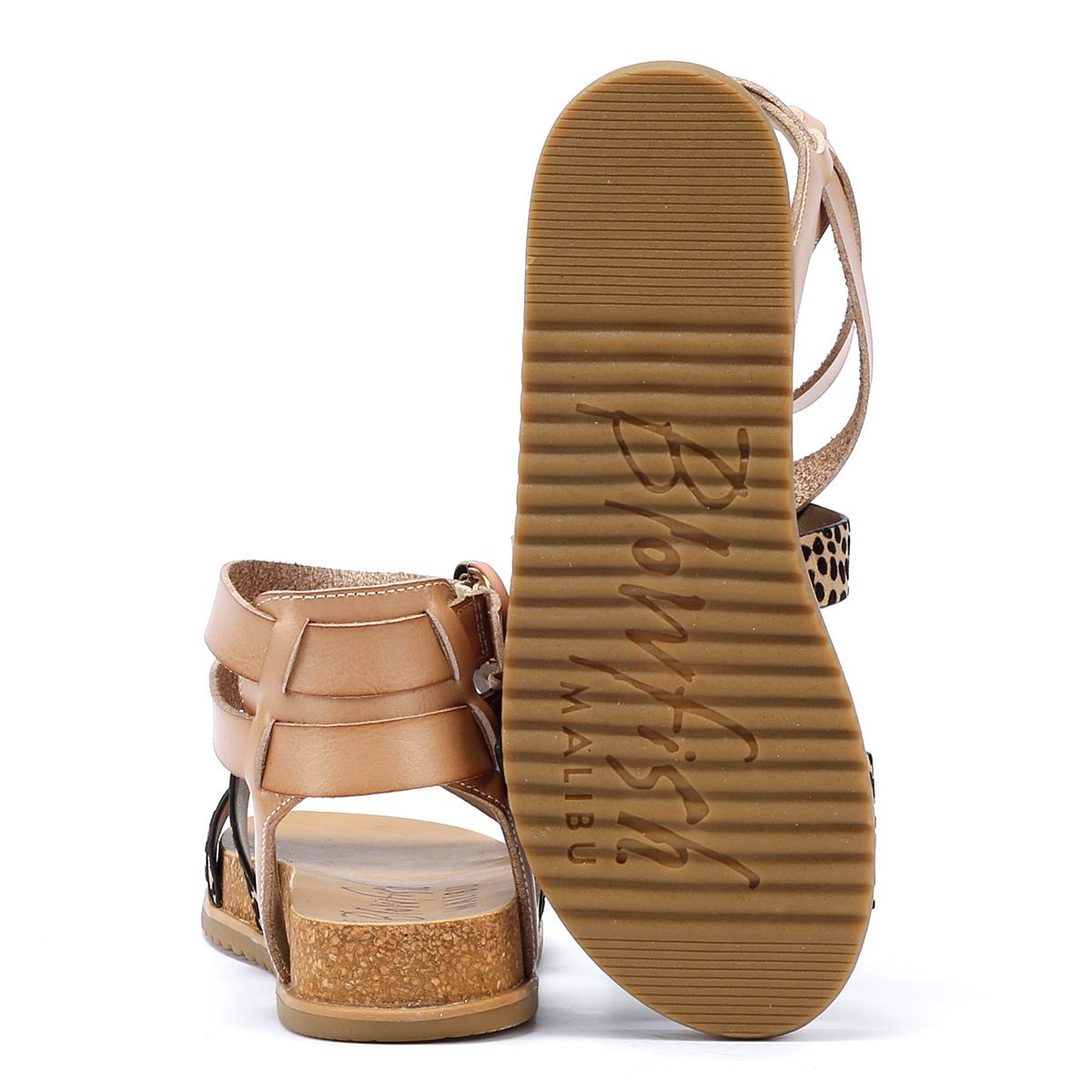 Blowfish Malibu Fandie Sandales Pour Femmes Imitation Léopard
