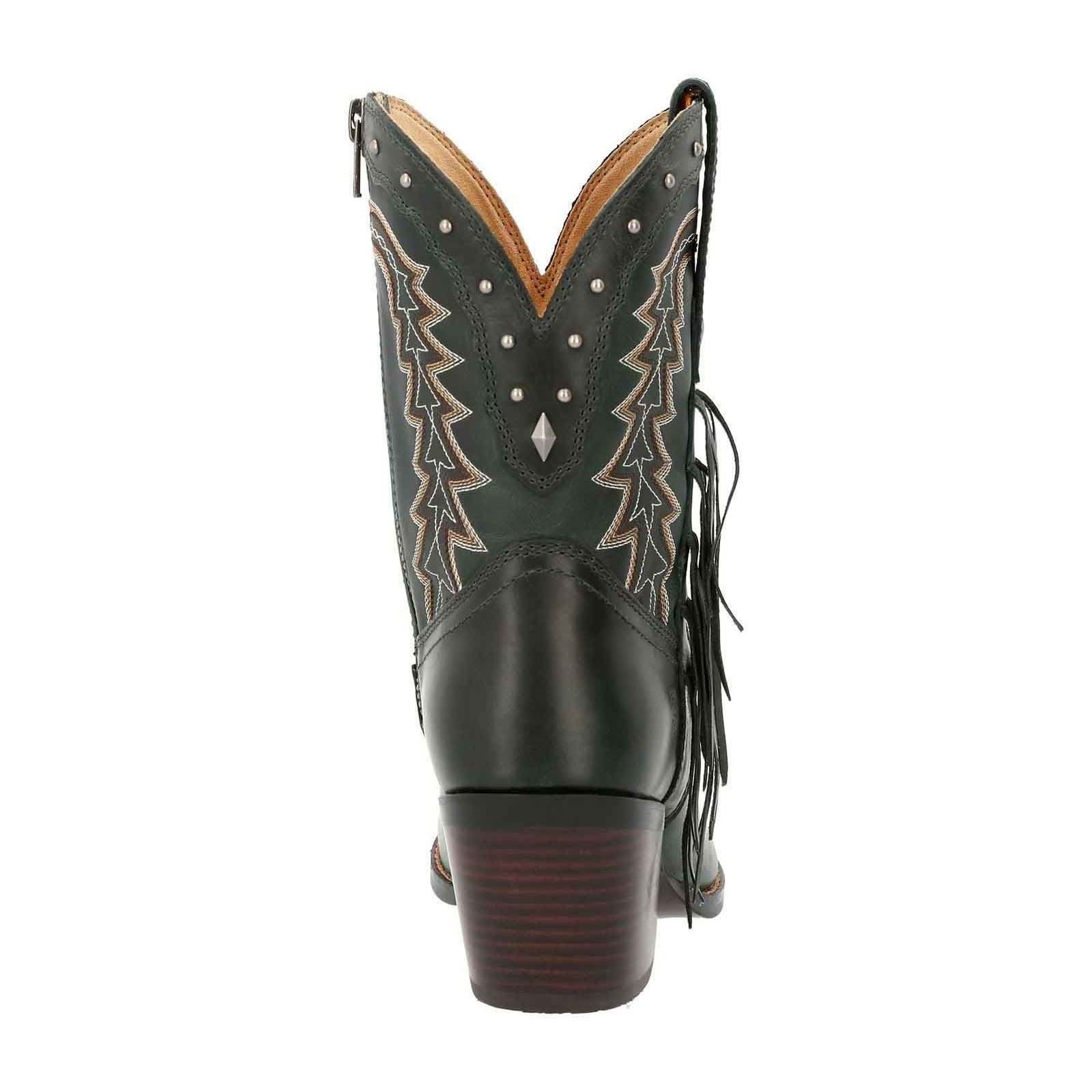 Durango Bottes Crush Bootie En Cuir Pour Femmes Marron Selle/Denim Bleu