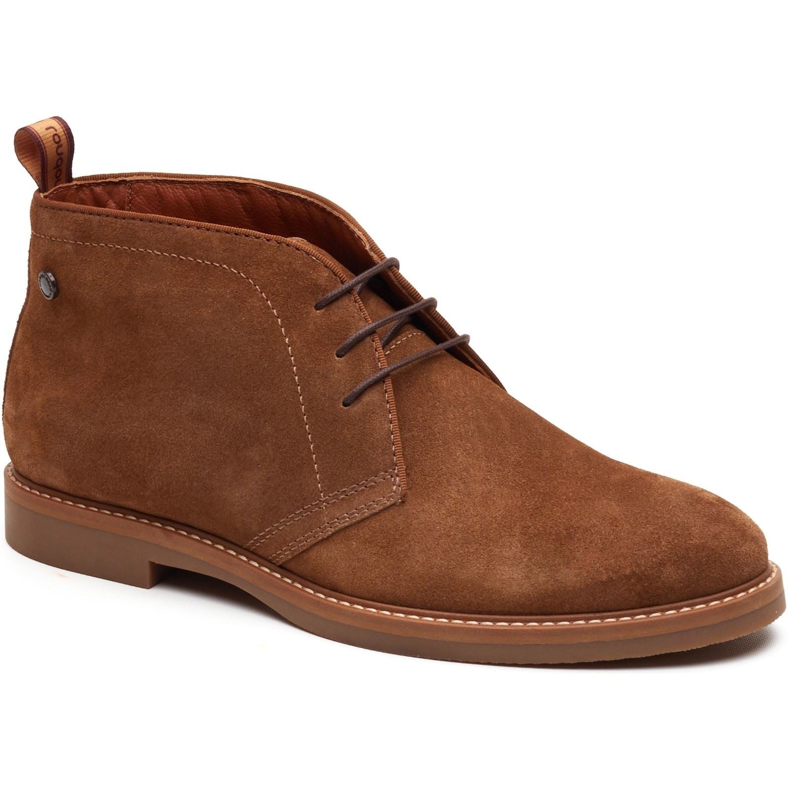 Base London Carlton Chukka Bottes En Cuir Pour Hommes Ginger