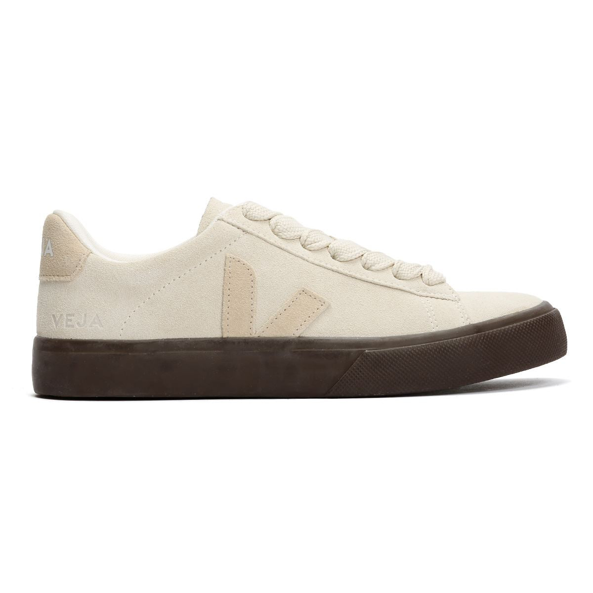 Veja Campo Bold Baskets Beiges Pour Femmes Suède