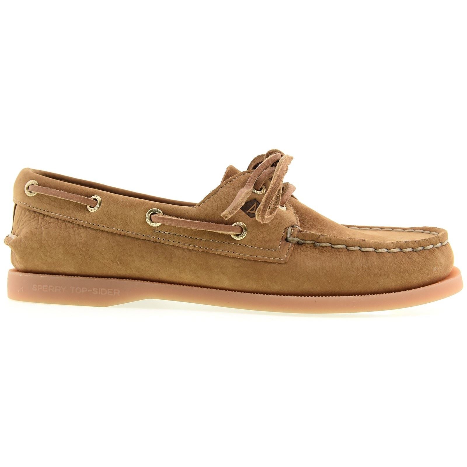 Sperry Authentic 2 Eye Boat Chaussures Bateau En Cuir Pour Femmes Couleur Tan