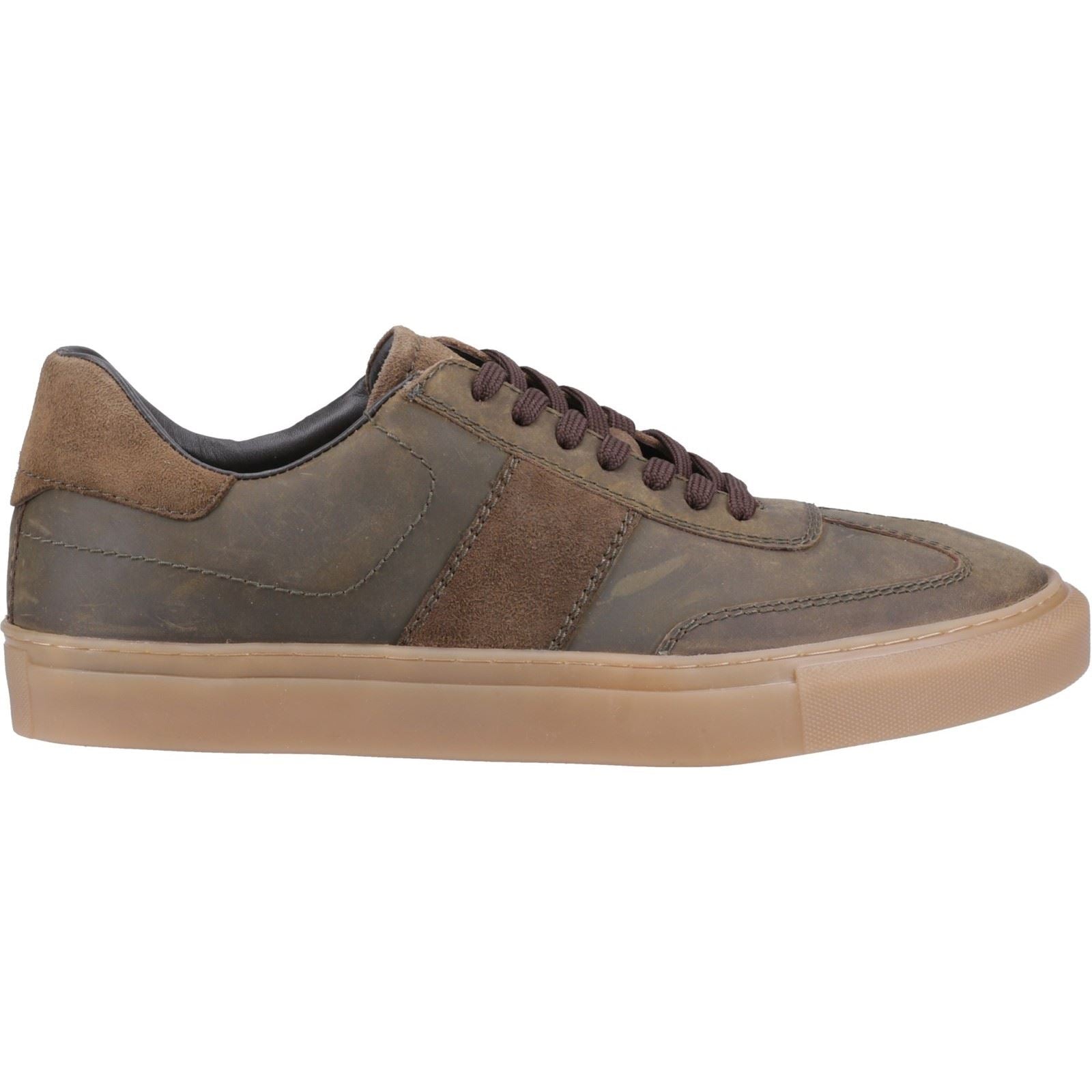 Hush Puppies Riley Chaussures De Sport Pour Hommes En Daim Kaki