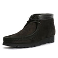 Clarks Originals Wallabee Combi Bottes Noires En Cuir Pour Hommes