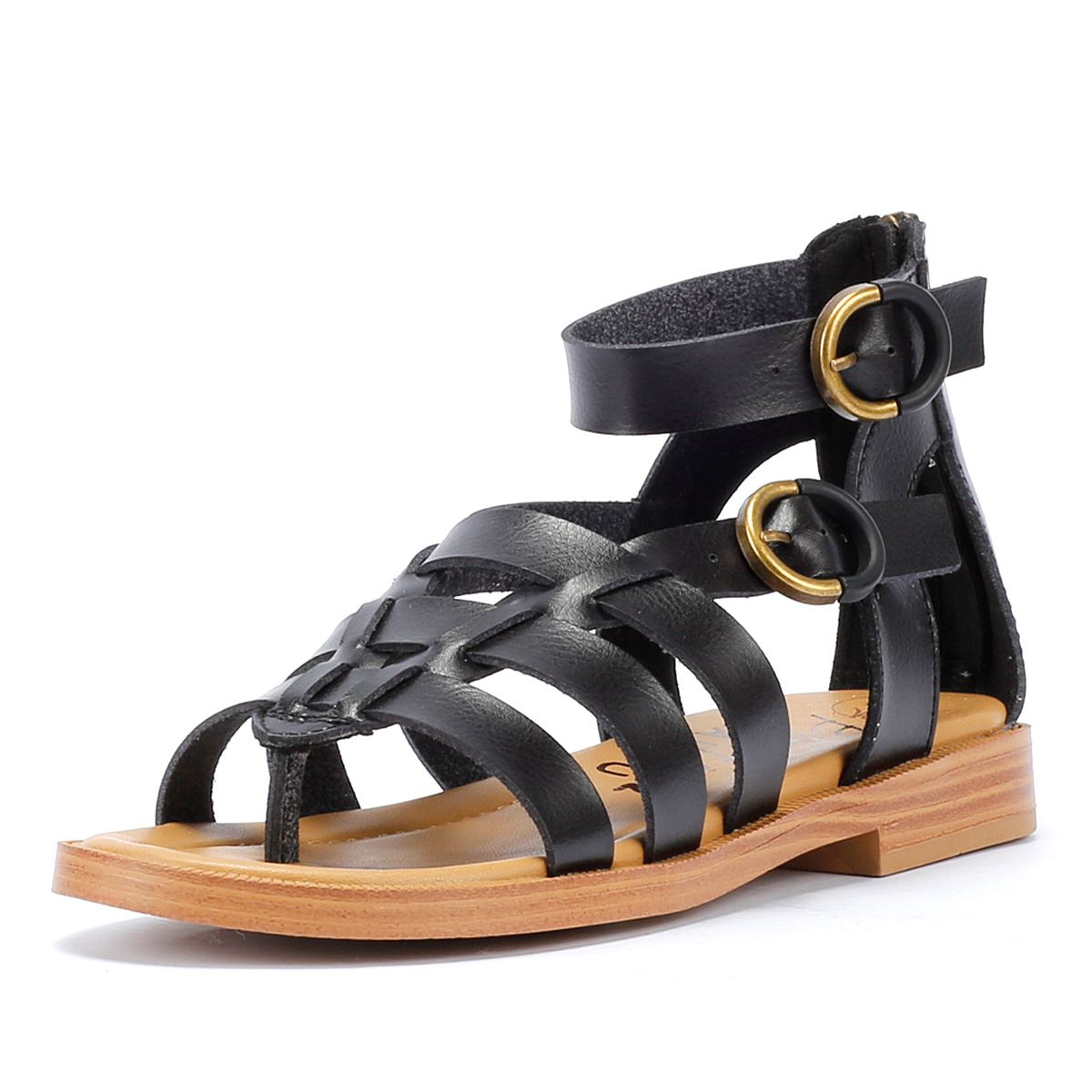Blowfish Malibu Audah Sandales Noires Pour Femmes
