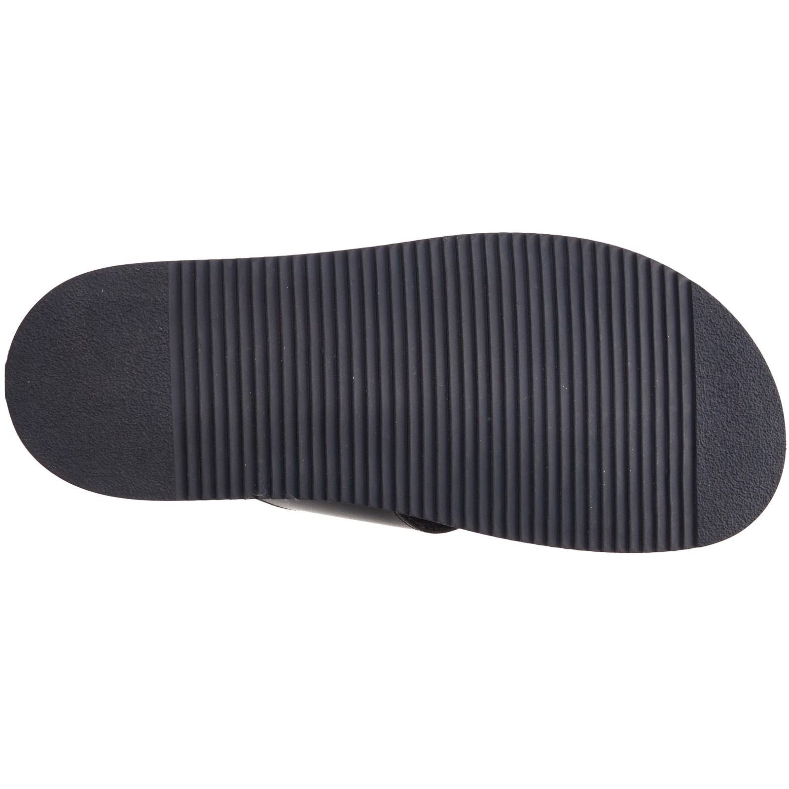 Base London Webb Sandales Noires Pour Hommes En Cuir