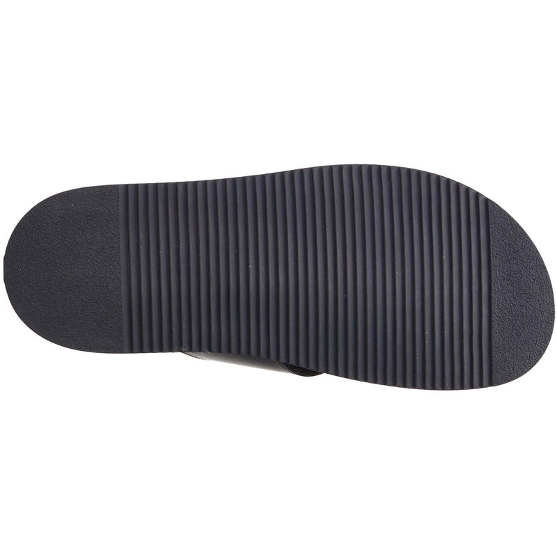 Base London Webb Sandales Noires Pour Hommes En Cuir