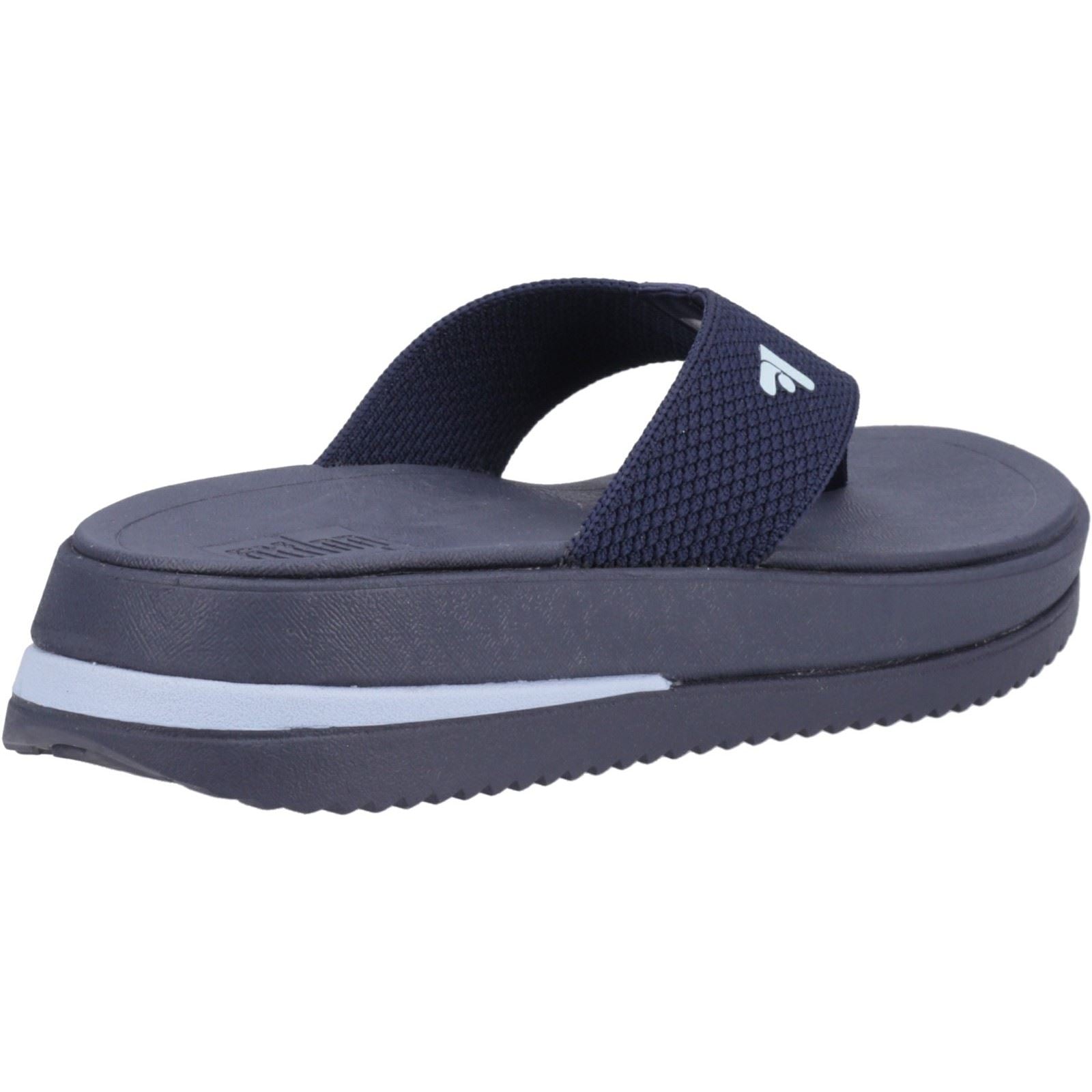 Fitflop Surff Two-tone Sandales Larges En Polyester Pour Femmes Couleur Bleu Marine Nuit